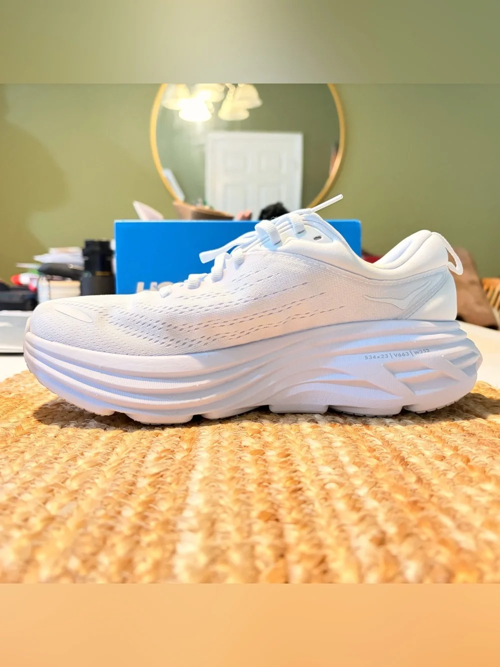 Hoka breathable mesh
